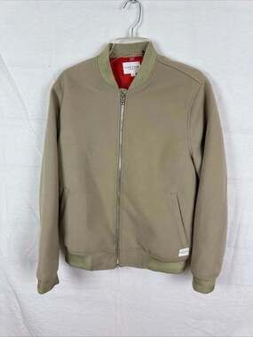 Five Four Chamonix Bomber Jacket Size S Taupe Full Zip